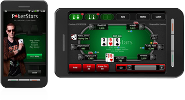 Pokerstars Android Poker Starting Menu and Table Graphics